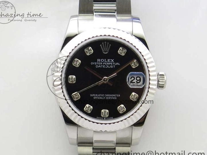 Bracelet Edition SS Crystal BP Oyster 31mm Black Dial on 278271 Maker Datejust Best 0309